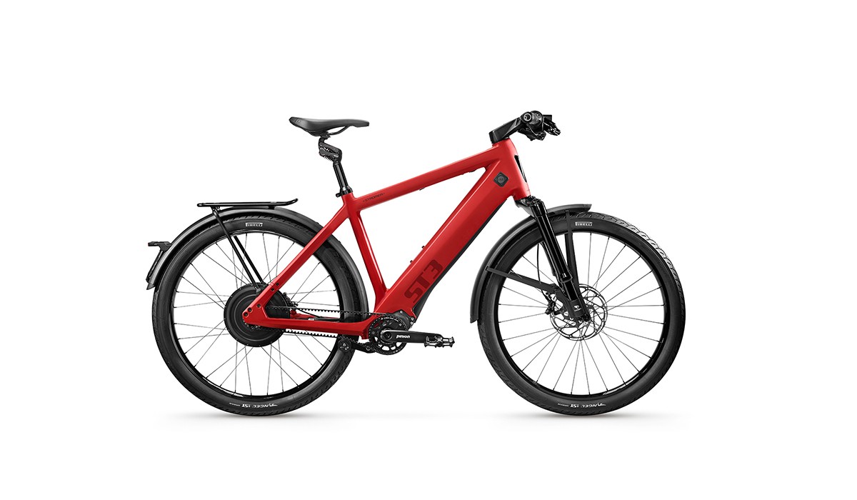 Stromer ST3 Pinion e-bike met optionele uitrusting – aanpasbaar in de Stromer bike configurator.