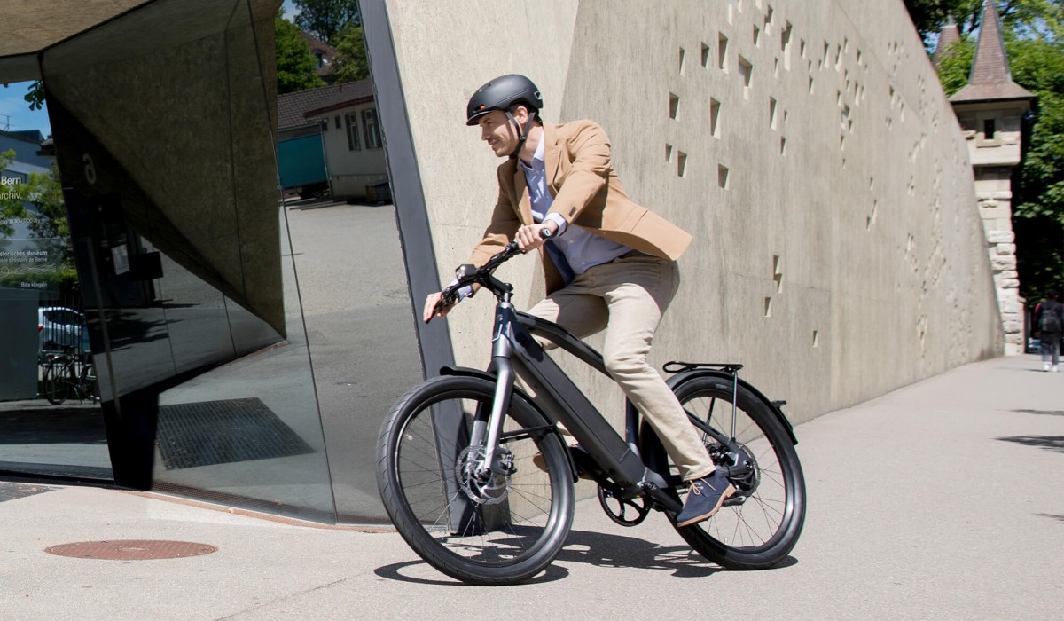 Man op een Stromer Bike speed pedelec